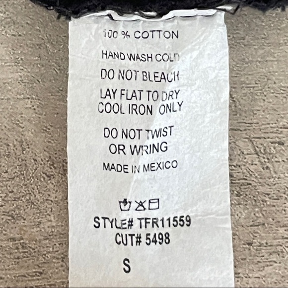 🌺 Local Lab Good Vibes Only Crop Pullover Black Streetwear Hoodie Size S - Picture 8 of 9